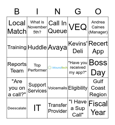 IT'S A BOSS DAY BINGO GAME Bingo Card