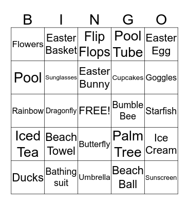 Spring Bingo Card