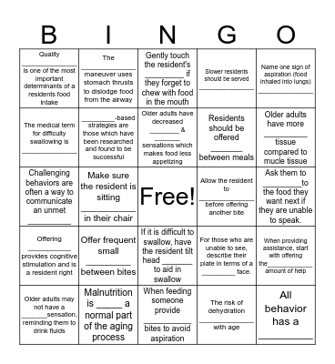 5 Essentials Bingo Card