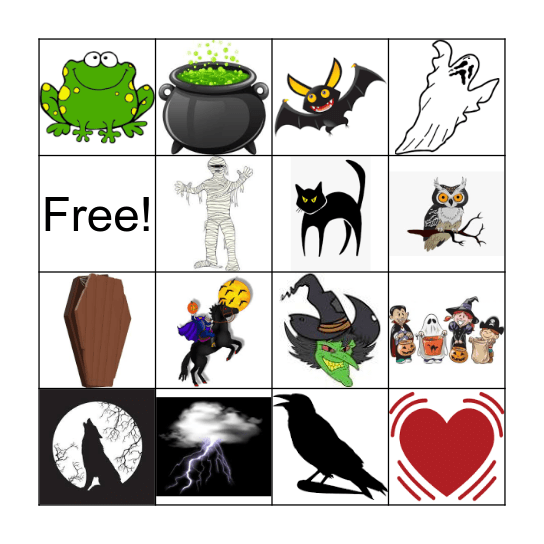 Halloween Bingo Card