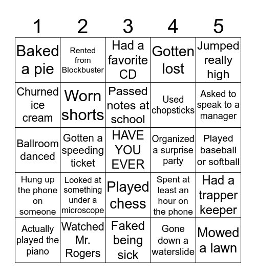 Yetter Trip 2019 Bingo Card