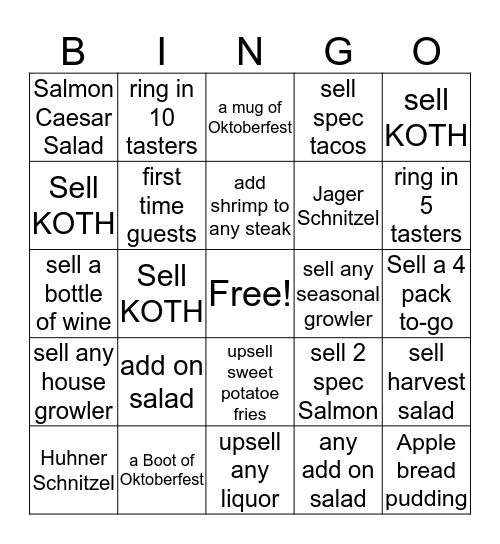 Spooktober Bingo Card