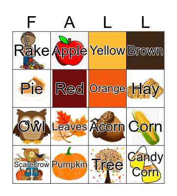 Fall Bingo  Bingo Card