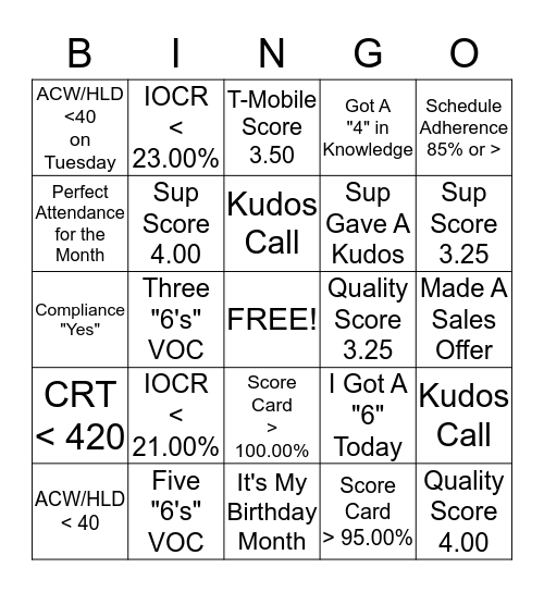 Taylor Maid Bingo Card