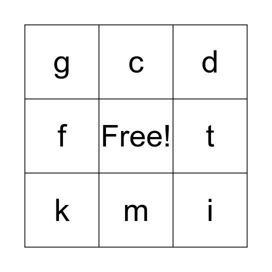 POOL 2 LETTERS Bingo Card