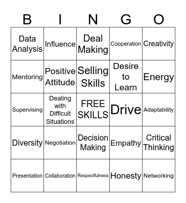 Customer Service & Empowerment BINGO Card