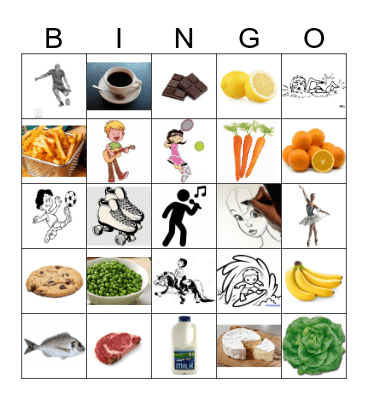 Vocabulary Bingo Card