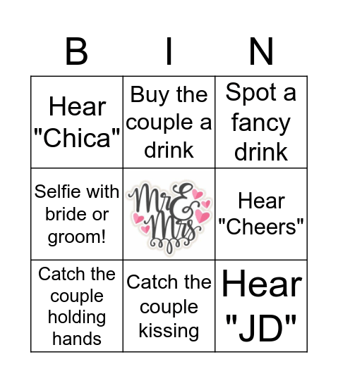 PB & J Bingo Card