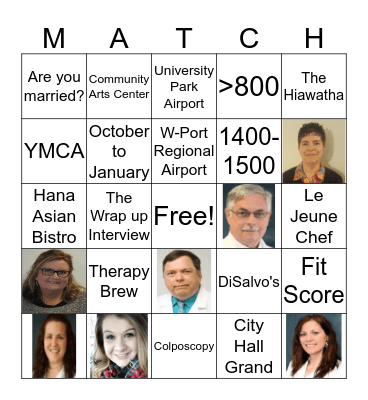 FM MATCH BINGO Card