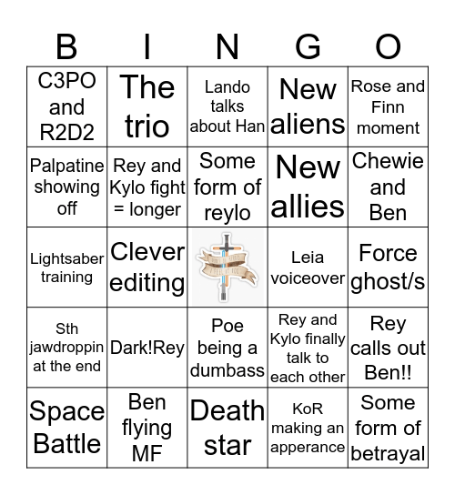 TRoS Trailer Bingo  Bingo Card