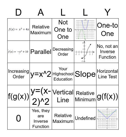 CHAPTER 1, 2019 Bingo Card