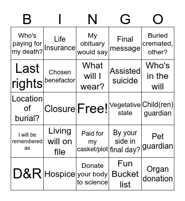 Aloha  Bingo Card