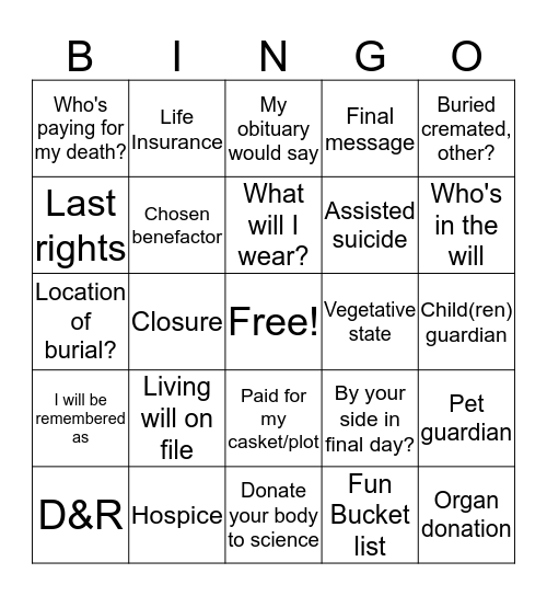 Aloha  Bingo Card