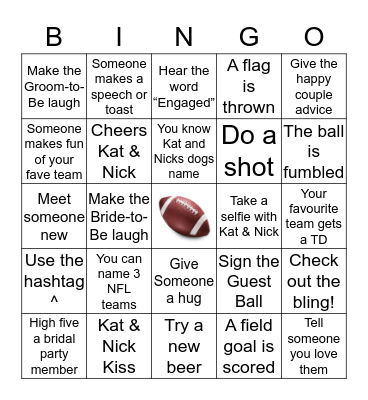 #katgotnicked 08/29/20 Bingo Card