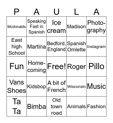 Happy Birthday! Bingo Card