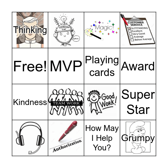 Magical Customer Service Bingo Card