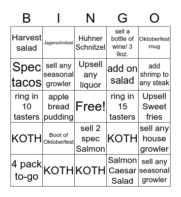 Spooktober Bingo Card