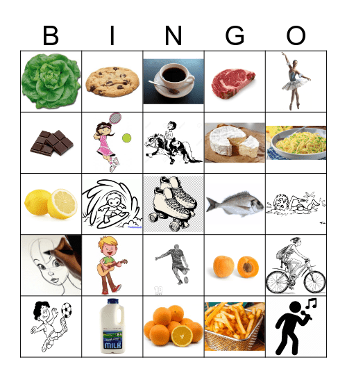 Vocabulary Bingo Card