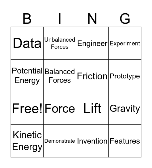 Leap Bot Bingo Card