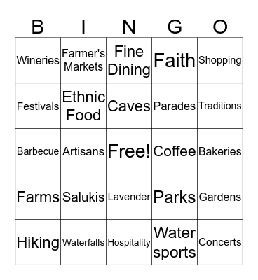 Southern Illinois Bingo Card