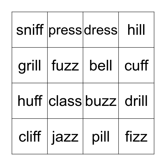 Let's Floss! Bingo Card