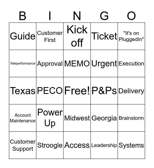Stream Email Bingo Card