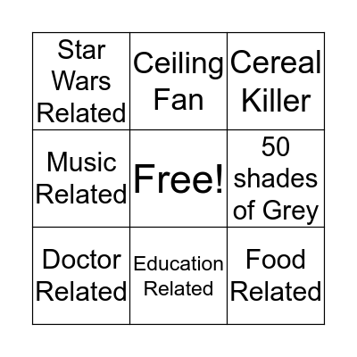 Halloween Puns Bingo Card