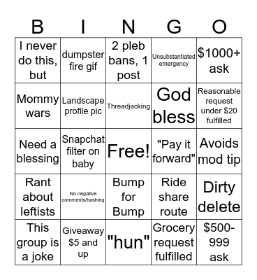 Maine Bonko Bingo Card
