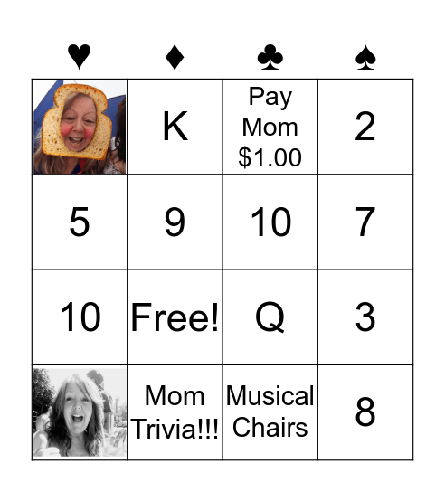 Mom's Birthday Bingo!!! Bingo Card