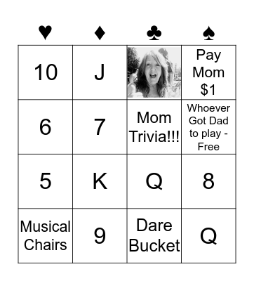 Mom's Birthday Bingo!!! Bingo Card