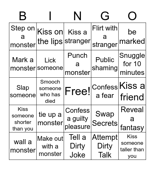 Human - Oh No Bingo Card