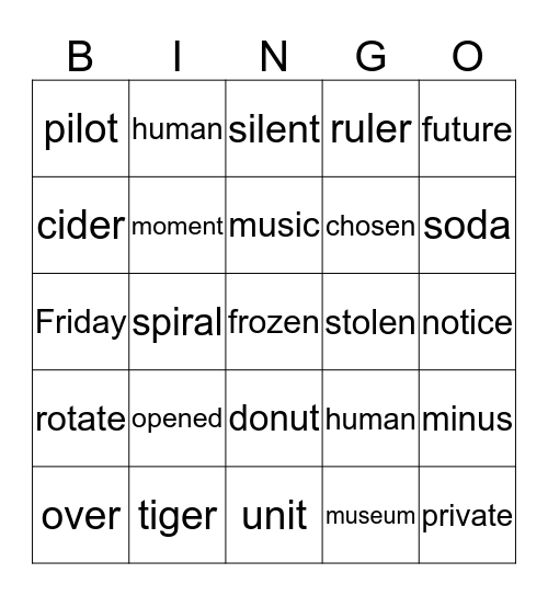 Red 147 Bingo Card
