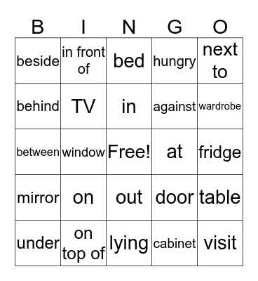 Little Billy visits me Bingo Card