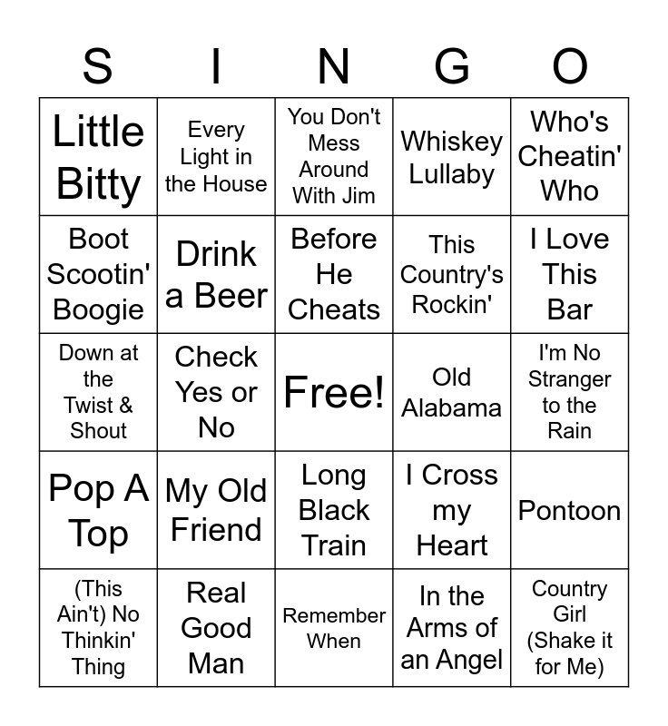 90-s-and-2000-s-country-songs-bingo-card