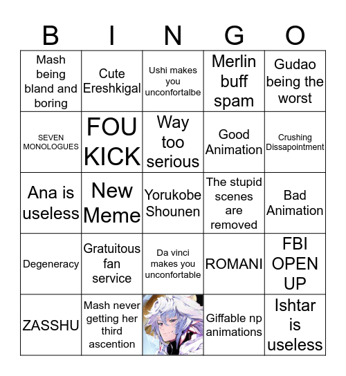 Lance and Alexi were right all along list Bingo Card