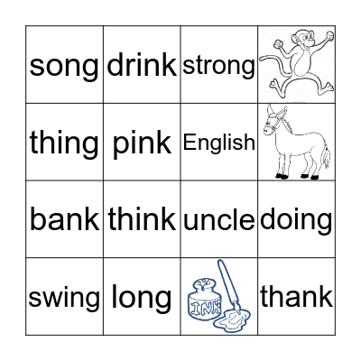 NG or NK? Bingo Card