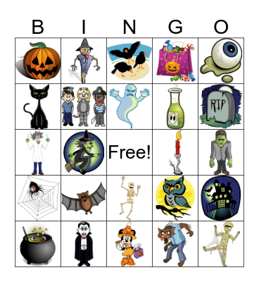 Halloween Bingo Card