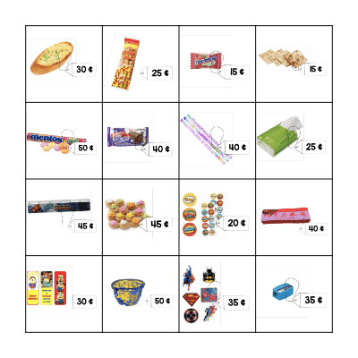 I can count out coins! Bingo Card