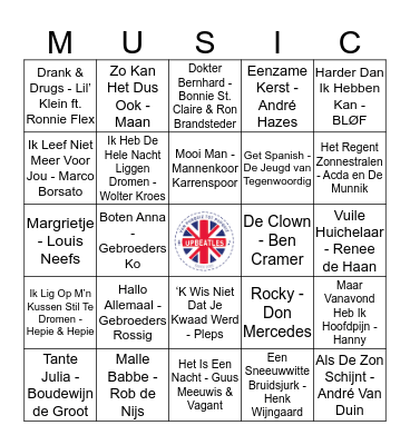 109 Bingo Card