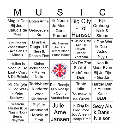 110 Bingo Card