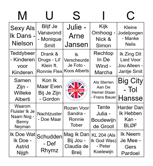 113 Bingo Card