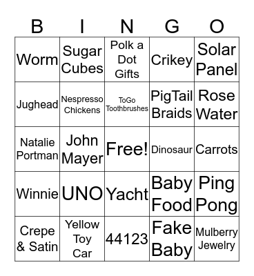 Magazine Hunt Bingo Card