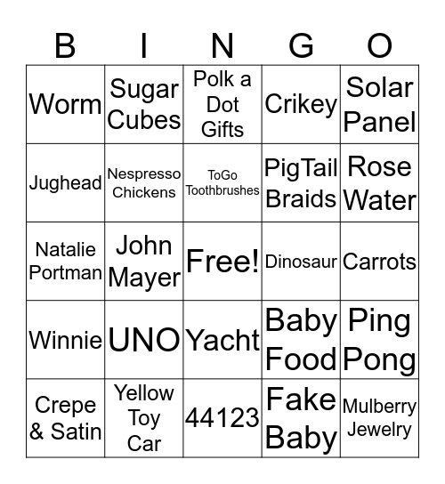 Magazine Hunt Bingo Card
