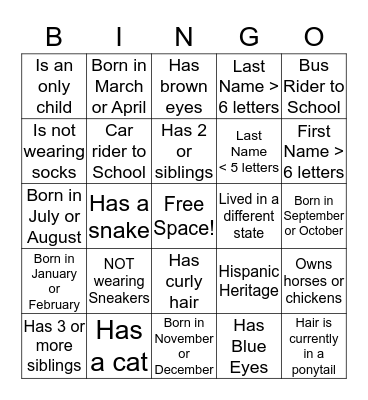 Ms. T's Communication Bingo Card