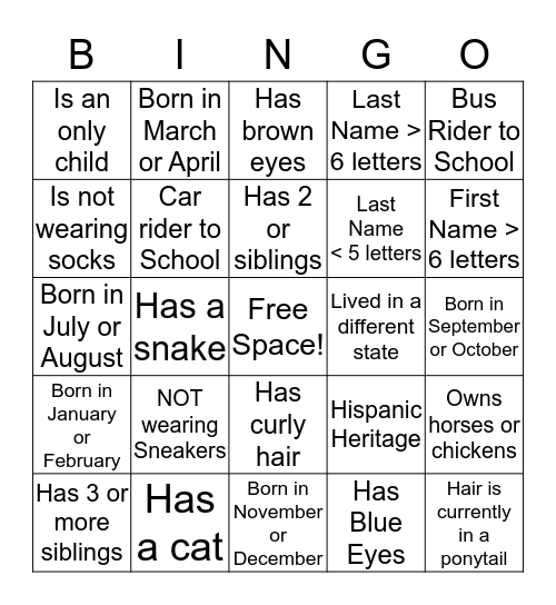 Ms. T's Communication Bingo Card