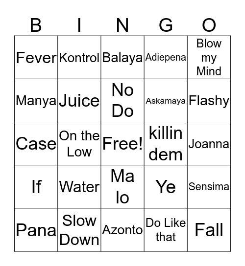 ACE Bingo Card