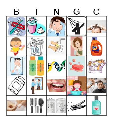 All About Hygiene Bingo Card