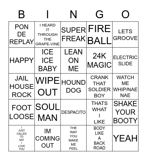 2019-MIX IT UP Bingo Card