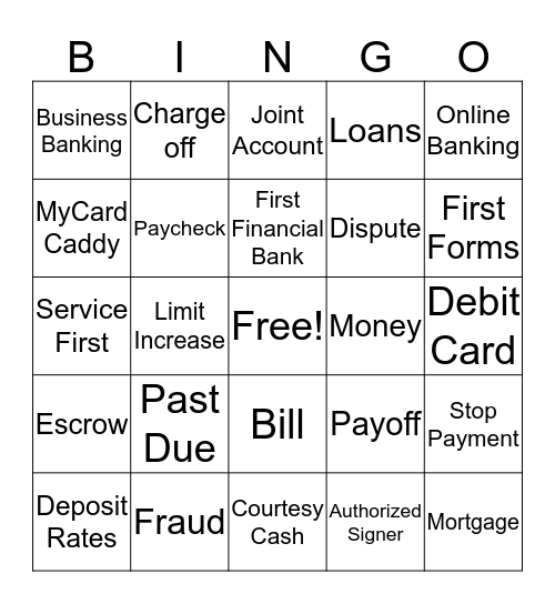 Client First Center  Bingo Card