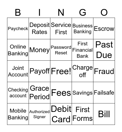 Client First Center  Bingo Card